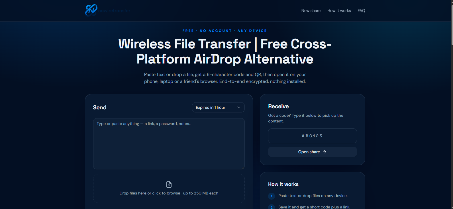 NoWireTransfer
